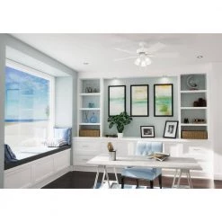 Swanson 52 in. Integrated LED Indoor Fresh White Ceiling Fan by Hunter 16 Swanson 52 in. Integrated LED Indoor Fresh White Ceiling Fan by Hunter -Hunter Sales fresh white hunter ceiling fans with lights 50895 c3 1000