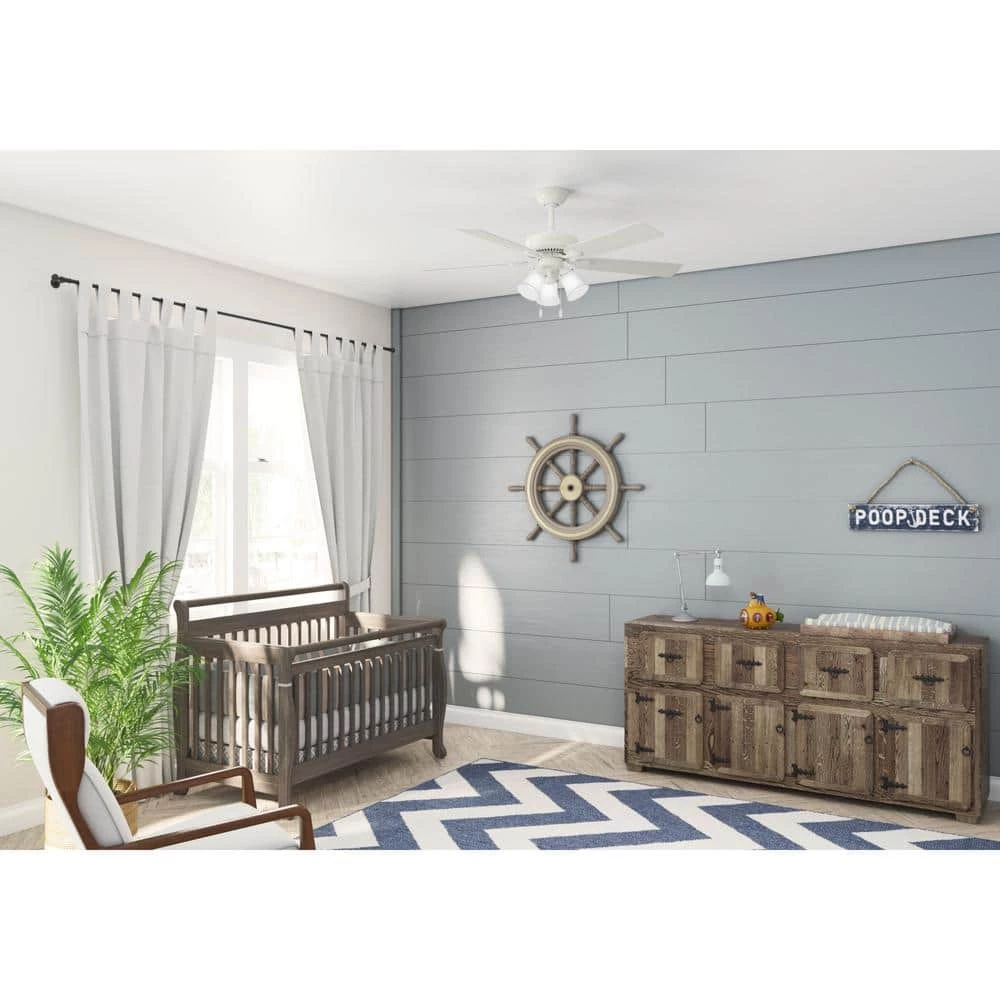 Swanson 52 in. Integrated LED Indoor Fresh White Ceiling Fan by Hunter 11 Swanson 52 in. Integrated LED Indoor Fresh White Ceiling Fan by Hunter - Image 9