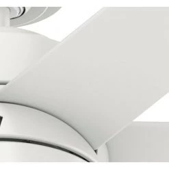Solaria 72 in. Integrated LED Outdoor Fresh White Ceiling Fan with Light Kit and Wall Control by Hunter -Hunter Sales fresh white hunter ceiling fans with lights 51477 44 1000