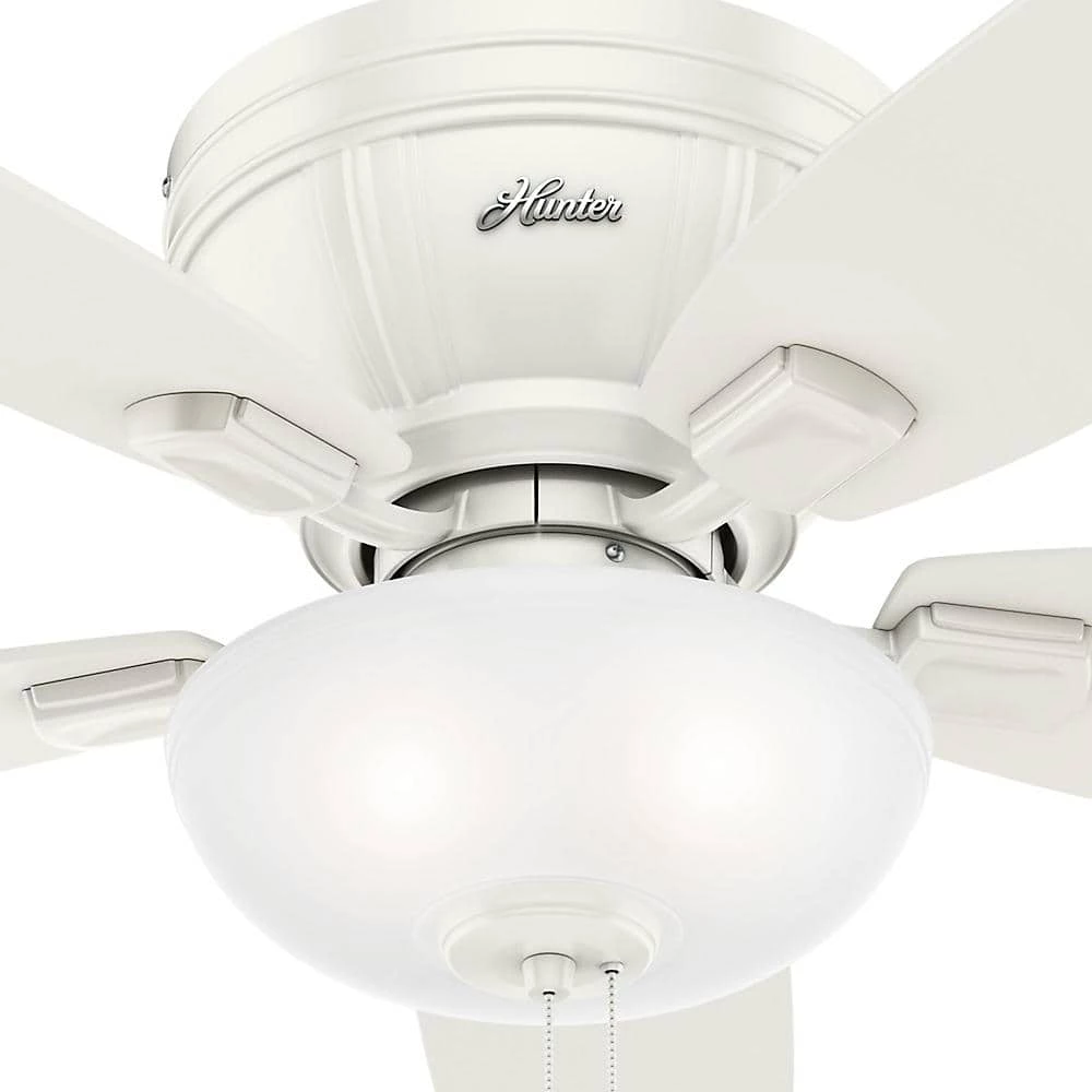 Kenbridge 52 in. LED Low Profile Indoor Fresh White Ceiling Fan by Hunter 6 Kenbridge 52 in. LED Low Profile Indoor Fresh White Ceiling Fan by Hunter - Image 4