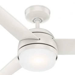 Midtown 48 in. LED Indoor Ceiling Fan with Light and Remote Control by Hunter -Hunter Sales fresh white hunter ceiling fans with lights 54211 1f 1000