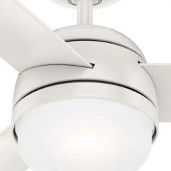 Midtown 48 in. LED Indoor Ceiling Fan with Light and Remote Control by Hunter -Hunter Sales fresh white hunter ceiling fans with lights 54211 44 1000