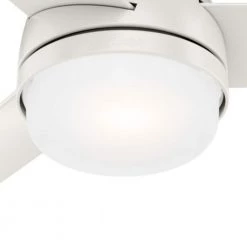 Midtown 48 in. LED Indoor Ceiling Fan with Light and Remote Control by Hunter -Hunter Sales fresh white hunter ceiling fans with lights 54211 fa 1000