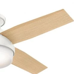 Dempsey 44 in. Low Profile LED Indoor Fresh White Ceiling Fan with Universal Remote by Hunter 23 Dempsey 44 in. Low Profile LED Indoor Fresh White Ceiling Fan with Universal Remote by Hunter -Hunter Sales fresh white hunter ceiling fans with lights 59244 c3 1000