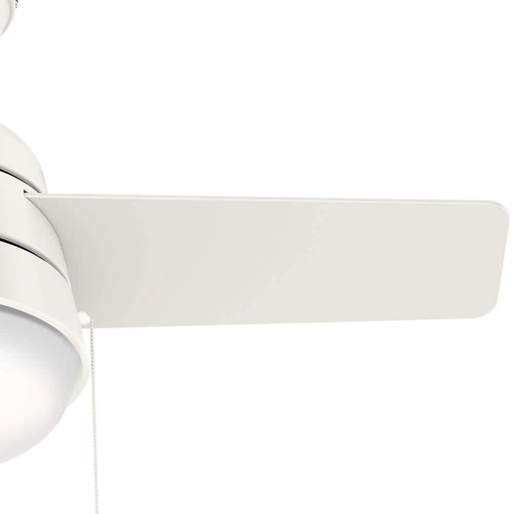 Aker 36 in. LED Indoor Fresh White Ceiling Fan with Light by Hunter 7 Aker 36 in. LED Indoor Fresh White Ceiling Fan with Light by Hunter - Image 5