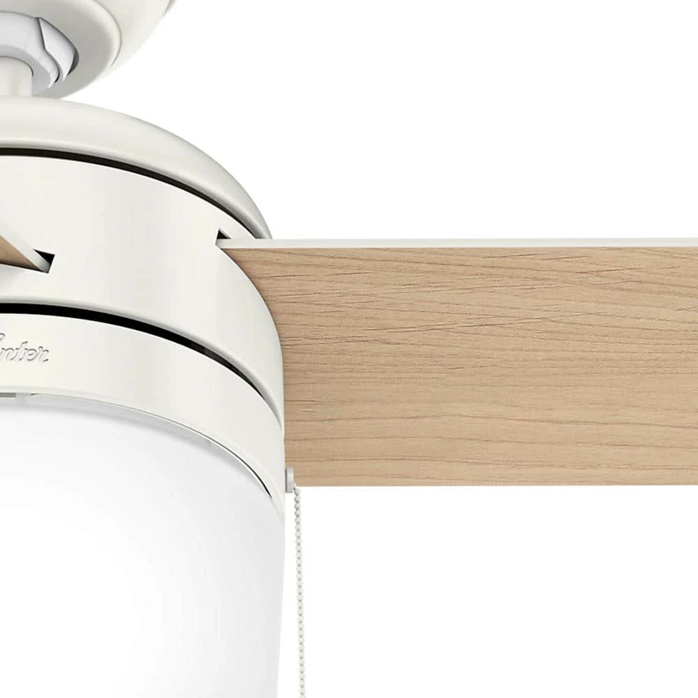 Acumen 42 in. LED Indoor Fresh White Ceiling Fan with Light Kit by Hunter 9 Acumen 42 in. LED Indoor Fresh White Ceiling Fan with Light Kit by Hunter - Image 7