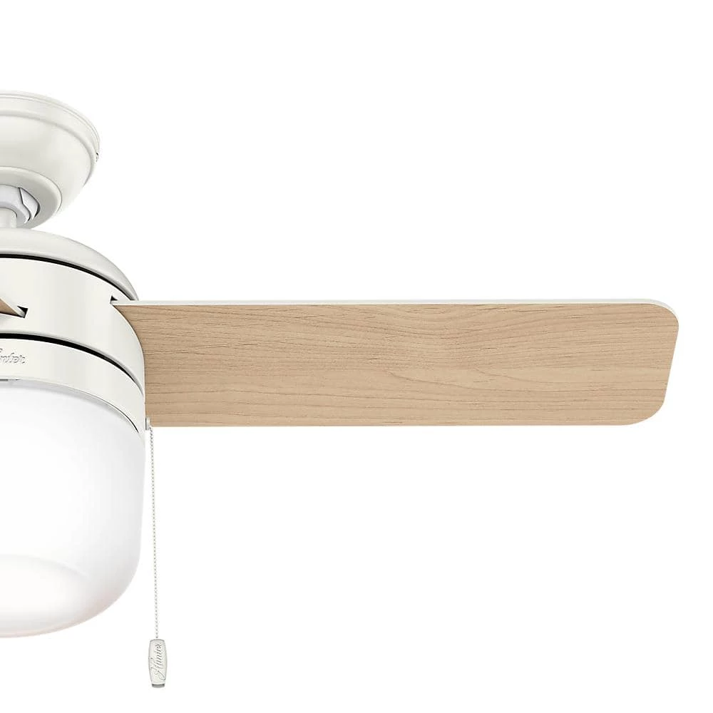 Acumen 42 in. LED Indoor Fresh White Ceiling Fan with Light Kit by Hunter 7 Acumen 42 in. LED Indoor Fresh White Ceiling Fan with Light Kit by Hunter - Image 5