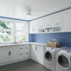 Minimus 44 in. Low Profile Integrated LED Indoor Fresh White Ceiling Fan with Light Kit and Remote by Hunter 15 Minimus 44 in. Low Profile Integrated LED Indoor Fresh White Ceiling Fan with Light Kit and Remote by Hunter -Hunter Sales fresh white hunter ceiling fans with lights 59452 40 1000