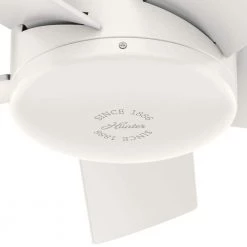 Omnia 30 in. Indoor/Outdoor Fresh White Ceiling Fan with Wall Control by Hunter -Hunter Sales fresh white hunter ceiling fans without lights 51362 1d 1000
