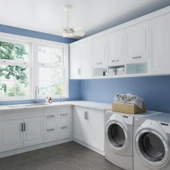 Omnia 30 in. Indoor/Outdoor Fresh White Ceiling Fan with Wall Control by Hunter -Hunter Sales fresh white hunter ceiling fans without lights 51362 40 1000