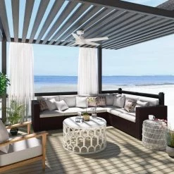 Tidal Ridge 52 in. Outdoor Fresh White Ceiling Fan with Wall Switch by Hunter 24 Tidal Ridge 52 in. Outdoor Fresh White Ceiling Fan with Wall Switch by Hunter -Hunter Sales fresh white hunter ceiling fans without lights 51424 1f 1000