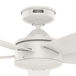 Tidal Ridge 52 in. Outdoor Fresh White Ceiling Fan with Wall Switch by Hunter 26 Tidal Ridge 52 in. Outdoor Fresh White Ceiling Fan with Wall Switch by Hunter -Hunter Sales fresh white hunter ceiling fans without lights 51424 fa 1000