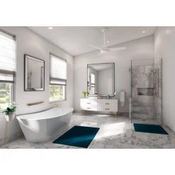 Trimaran 52 in. Indoor/Outdoor Fresh White Ceiling Fan with Wall Switch by Hunter -Hunter Sales fresh white hunter ceiling fans without lights 59610 31 1000