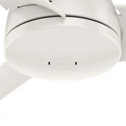 Trimaran 52 in. Indoor/Outdoor Fresh White Ceiling Fan with Wall Switch by Hunter -Hunter Sales fresh white hunter ceiling fans without lights 59610 44 1000