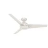 Trimaran 52 in. Indoor/Outdoor Fresh White Ceiling Fan with Wall Switch by Hunter -Hunter Sales fresh white hunter ceiling fans without lights 59610 64 1000