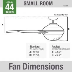 Crescent Falls 44 in. Integrated LED Indoor/Outdoor Galvanized Ceiling Fan with Light Kit and Remote by Hunter -Hunter Sales galvanized hunter ceiling fans with lights 50730 40 1000