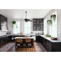 Promenade 54 in. LED Indoor Gloss Black Ceiling Fan with Light Kit and Remote by Hunter 14 Promenade 54 in. LED Indoor Gloss Black Ceiling Fan with Light Kit and Remote by Hunter -Hunter Sales gloss black hunter ceiling fans with lights 59545 40 1000