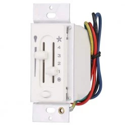 Fan and Light Dual-Slide Preset Switch by Hunter -Hunter Sales hunter ceiling fan switches 27183 40 1000