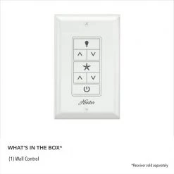 Universal 3-Speed Wall Switch, White by Hunter -Hunter Sales hunter ceiling fan switches 99815 44 1000