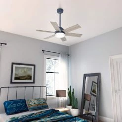 Pacer 44 in. Indoor Indigo Blue Ceiling Fan with Light Kit and Remote by Hunter -Hunter Sales indigo blue hunter ceiling fans with lights 51206 a0 1000