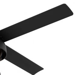 Spring Mill 52 in. LED Indoor/Outdoor Matte Black Ceiling Fan with Light Kit by Hunter 12 Spring Mill 52 in. LED Indoor/Outdoor Matte Black Ceiling Fan with Light Kit by Hunter -Hunter Sales matte black hunter ceiling fans with lights 50336 1f 1000
