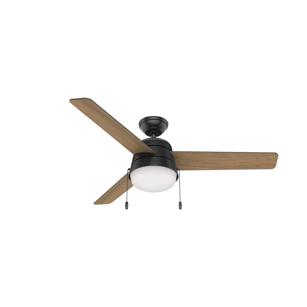 Aker 52 in. LED Indoor/Outdoor Matte Black Ceiling Fan with Light Kit by Hunter 10 Aker 52 in. LED Indoor/Outdoor Matte Black Ceiling Fan with Light Kit by Hunter - Image 8