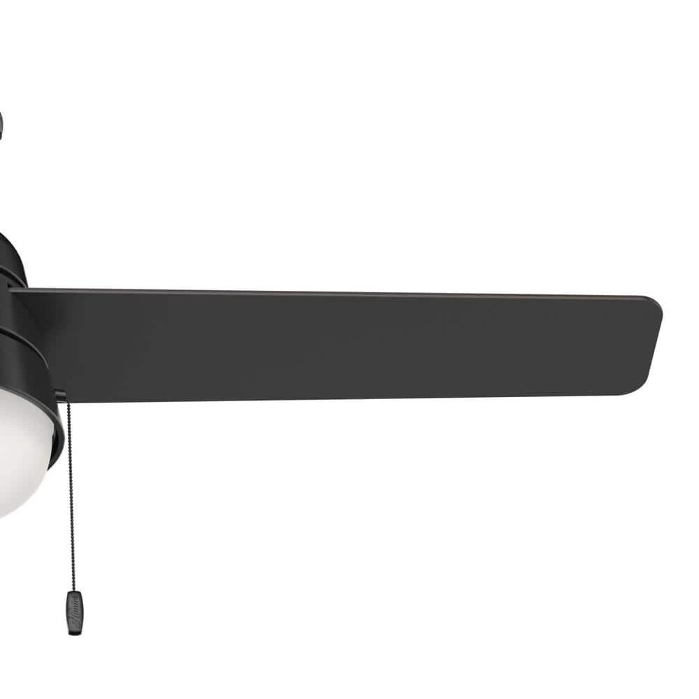 Aker 52 in. LED Indoor/Outdoor Matte Black Ceiling Fan with Light Kit by Hunter 11 Aker 52 in. LED Indoor/Outdoor Matte Black Ceiling Fan with Light Kit by Hunter - Image 9