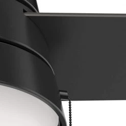 Aker 52 in. LED Indoor/Outdoor Matte Black Ceiling Fan with Light Kit by Hunter 23 Aker 52 in. LED Indoor/Outdoor Matte Black Ceiling Fan with Light Kit by Hunter -Hunter Sales matte black hunter ceiling fans with lights 50386 76 1000