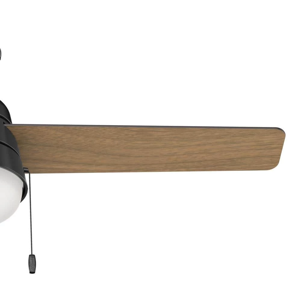 Aker 52 in. LED Indoor/Outdoor Matte Black Ceiling Fan with Light Kit by Hunter 12 Aker 52 in. LED Indoor/Outdoor Matte Black Ceiling Fan with Light Kit by Hunter - Image 10