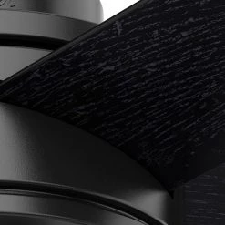 Hardwick 44 in. LED Indoor Matte Black Ceiling Fan with Light Kit and Remote Control by Hunter -Hunter Sales matte black hunter ceiling fans with lights 50593 fa 1000