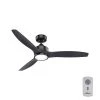 Park View 52 in. Integrated LED Indoor/Outdoor Matte Black Ceiling Fan with Light Kit and Remote by Hunter 2 Park View 52 in. Integrated LED Indoor/Outdoor Matte Black Ceiling Fan with Light Kit and Remote by Hunter -Hunter Sales matte black hunter ceiling fans with lights 50716 64 1000