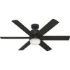 Radeon 52 in. Indoor Matte Black Smart Ceiling Fan with Light and Wall Switch by Hunter 1 Radeon 52 in. Indoor Matte Black Smart Ceiling Fan with Light and Wall Switch by Hunter -Hunter Sales matte black hunter ceiling fans with lights 50980 64 1000
