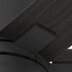 Radeon 44 in. Indoor Matte Black Smart Ceiling Fan with Light Kit and Wall Switch by Hunter 22 Radeon 44 in. Indoor Matte Black Smart Ceiling Fan with Light Kit and Wall Switch by Hunter -Hunter Sales matte black hunter ceiling fans with lights 51291 44 1000