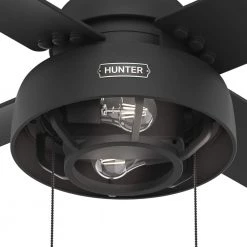 Spring Valley 52 in. Indoor/Outdoor Matte Black Ceiling Fan with Light by Hunter 23 Spring Valley 52 in. Indoor/Outdoor Matte Black Ceiling Fan with Light by Hunter -Hunter Sales matte black hunter ceiling fans with lights 51301 44 1000