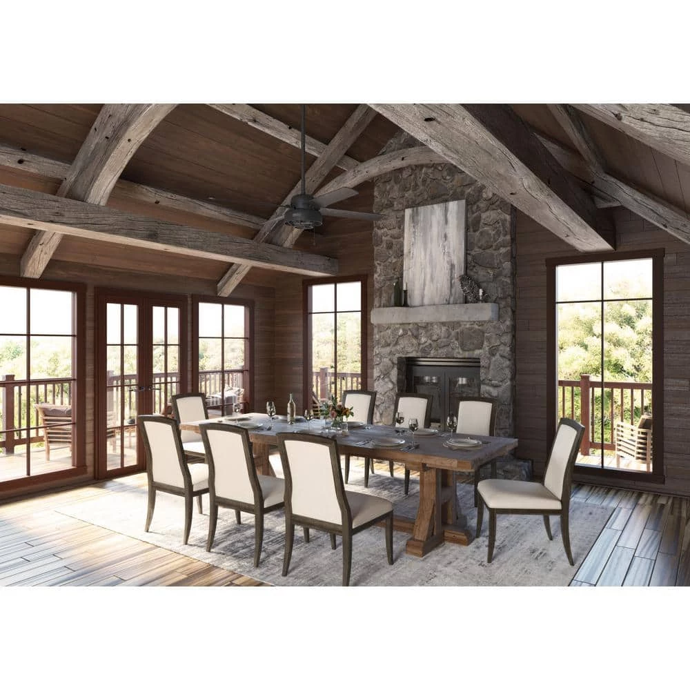 Spring Valley 52 in. Indoor/Outdoor Matte Black Ceiling Fan with Light by Hunter 10 Spring Valley 52 in. Indoor/Outdoor Matte Black Ceiling Fan with Light by Hunter - Image 8