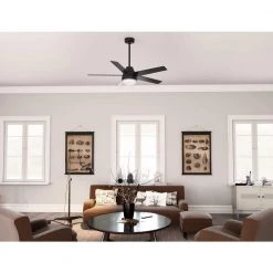 Aerodyne 52 in. Indoor Matte Black Smart Ceiling Fan with Light Kit and Remote Control by Hunter 24 Aerodyne 52 in. Indoor Matte Black Smart Ceiling Fan with Light Kit and Remote Control by Hunter -Hunter Sales matte black hunter ceiling fans with lights 51314 1f 1000