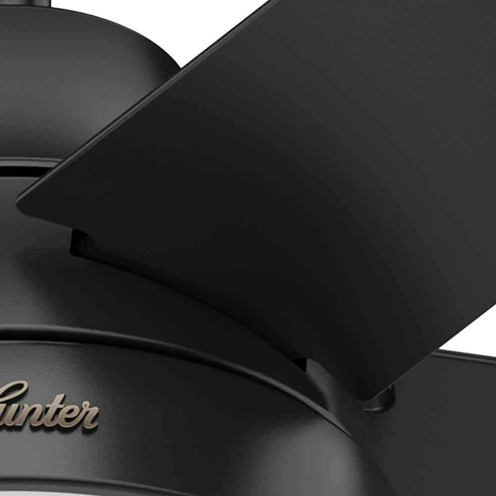 Aerodyne 52 in. Indoor Matte Black Smart Ceiling Fan with Light Kit and Remote Control by Hunter 13 Aerodyne 52 in. Indoor Matte Black Smart Ceiling Fan with Light Kit and Remote Control by Hunter - Image 11