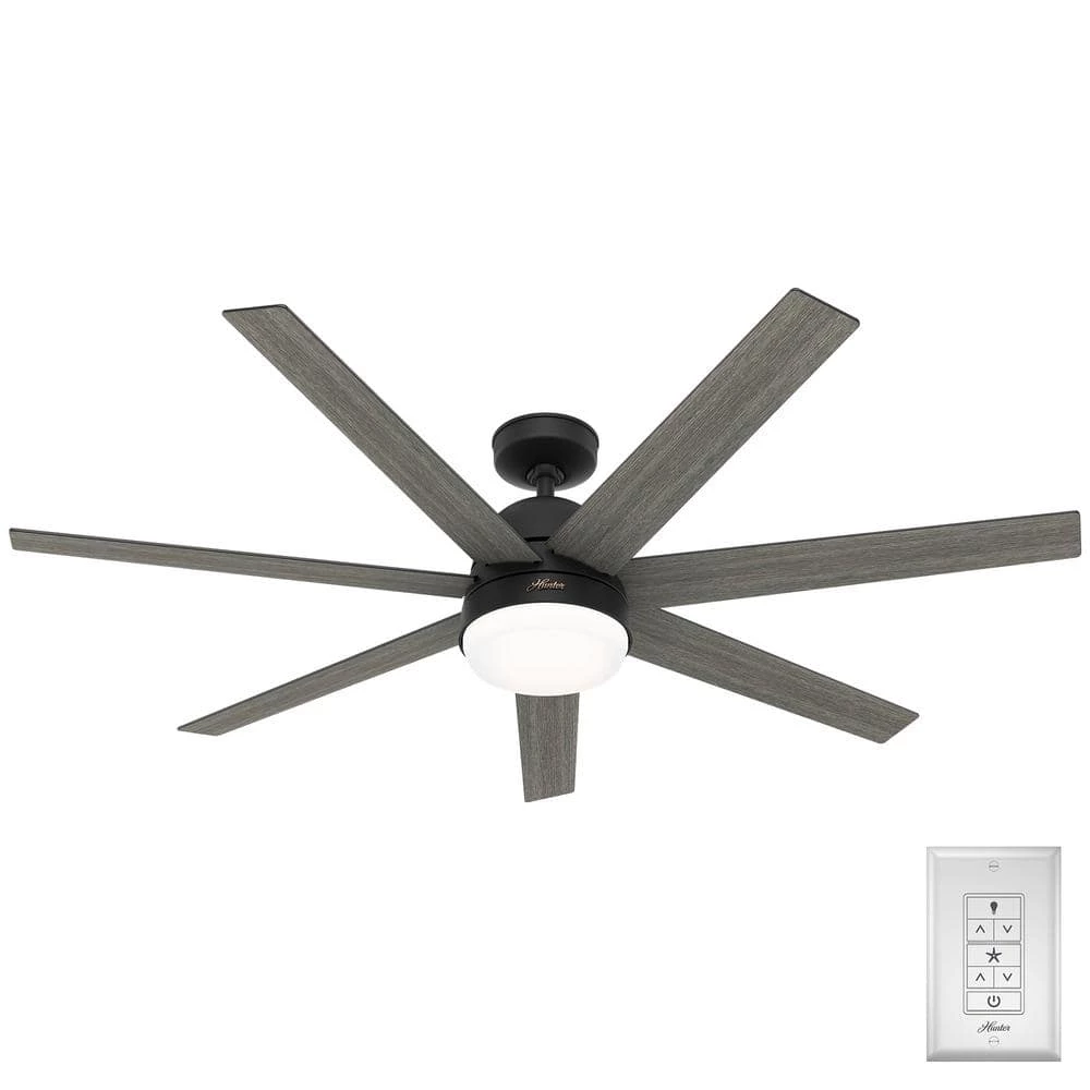 Phenomenon 60 in. Indoor Matte Black Smart Ceiling Fan with Remote and Light Kit by Hunter 3 Phenomenon 60 in. Indoor Matte Black Smart Ceiling Fan with Remote and Light Kit by Hunter