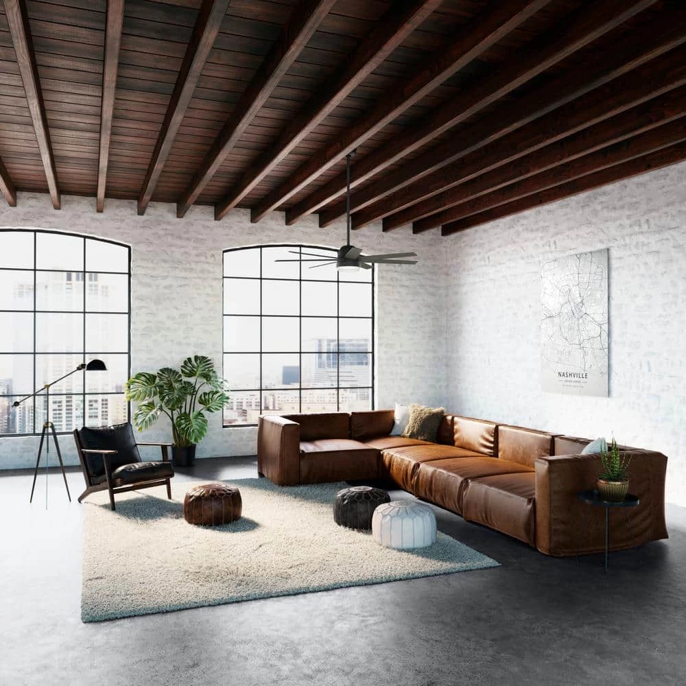 Phenomenon 60 in. Indoor Matte Black Smart Ceiling Fan with Remote and Light Kit by Hunter 6 Phenomenon 60 in. Indoor Matte Black Smart Ceiling Fan with Remote and Light Kit by Hunter - Image 4