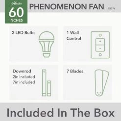 Phenomenon 60 in. Indoor Matte Black Smart Ceiling Fan with Remote and Light Kit by Hunter 22 Phenomenon 60 in. Indoor Matte Black Smart Ceiling Fan with Remote and Light Kit by Hunter -Hunter Sales matte black hunter ceiling fans with lights 51376 c3 1000