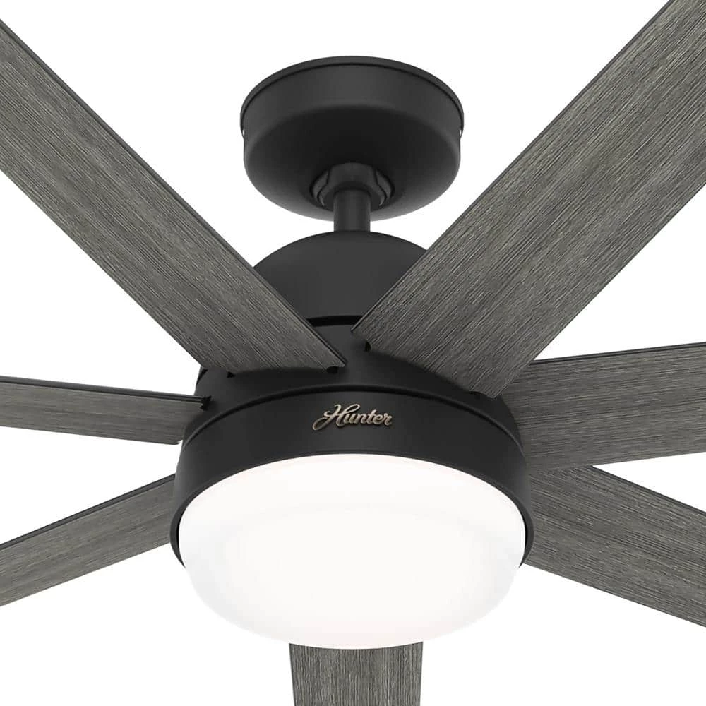 Phenomenon 60 in. Indoor Matte Black Smart Ceiling Fan with Remote and Light Kit by Hunter 14 Phenomenon 60 in. Indoor Matte Black Smart Ceiling Fan with Remote and Light Kit by Hunter - Image 12
