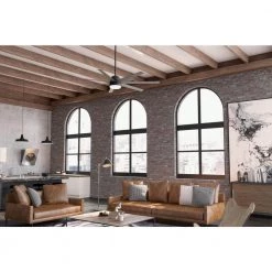 Phenomenon 70 in. Indoor Matte Black Smart Ceiling Fan with Remote and Light Kit by Hunter -Hunter Sales matte black hunter ceiling fans with lights 51379 a0 1000