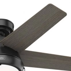 Burroughs 44 in. Indoor Matte Black Ceiling Fan with Light Kit by Hunter 19 Burroughs 44 in. Indoor Matte Black Ceiling Fan with Light Kit by Hunter -Hunter Sales matte black hunter ceiling fans with lights 51385 66 1000