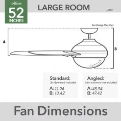 Moxie 52 in. Integrated LED Indoor Matte Black Ceiling Fan with Light Kit and Remote Control by Hunter -Hunter Sales matte black hunter ceiling fans with lights 51402 4f 1000