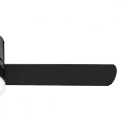 Minimus 52 in. Integrated LED Indoor Matte Black Ceiling Fan with Remote and Light Kit by Hunter -Hunter Sales matte black hunter ceiling fans with lights 51432 44 1000