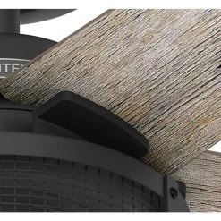 Belvedere 52 in. Indoor Matte Black Ceiling Fan with Light Kit by Hunter 22 Belvedere 52 in. Indoor Matte Black Ceiling Fan with Light Kit by Hunter -Hunter Sales matte black hunter ceiling fans with lights 51564 4f 1000