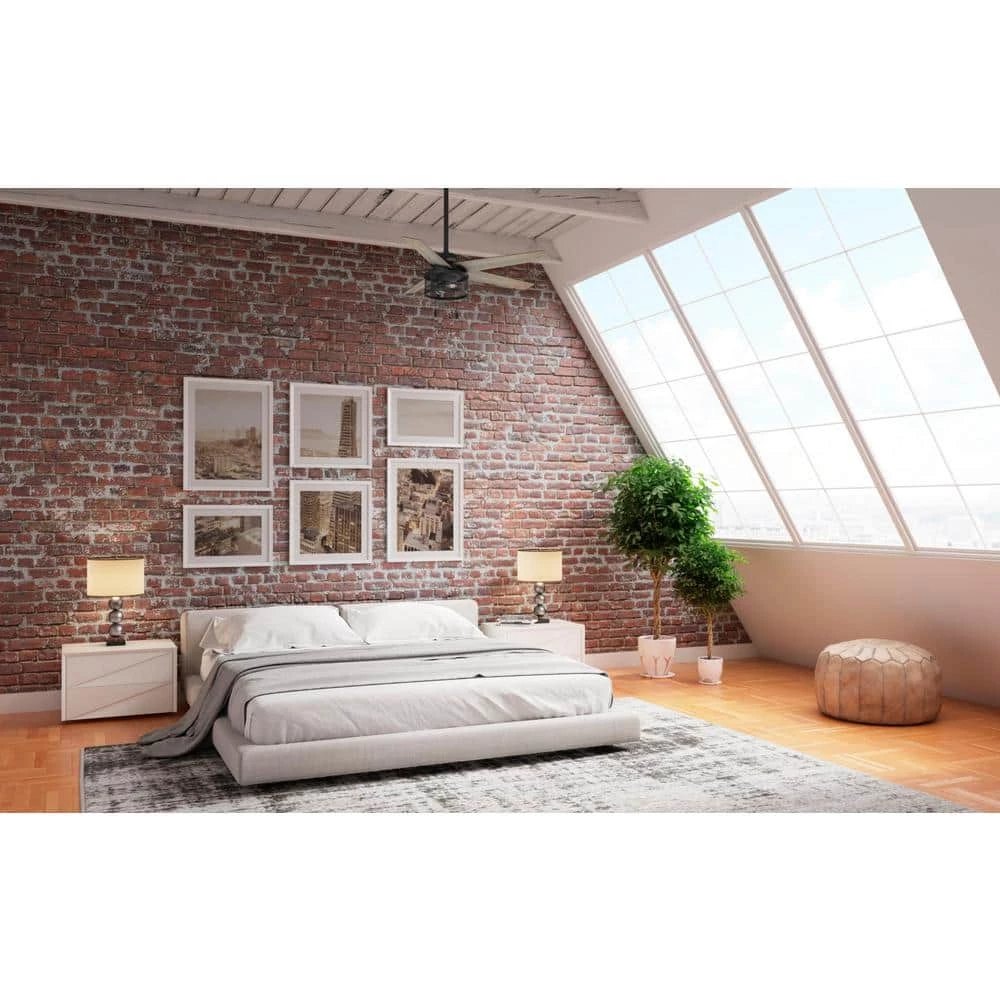 Belvedere 52 in. Indoor Matte Black Ceiling Fan with Light Kit by Hunter 6 Belvedere 52 in. Indoor Matte Black Ceiling Fan with Light Kit by Hunter - Image 4