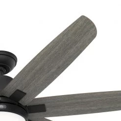 Wilder 60 in. Indoor Matte Black Ceiling Fan with Remote Control and Light Kit by Hunter 19 Wilder 60 in. Indoor Matte Black Ceiling Fan with Remote Control and Light Kit by Hunter -Hunter Sales matte black hunter ceiling fans with lights 51566 1d 1000