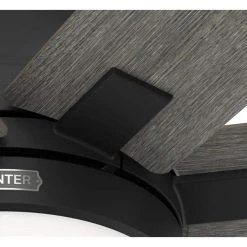 Wilder 60 in. Indoor Matte Black Ceiling Fan with Remote Control and Light Kit by Hunter 24 Wilder 60 in. Indoor Matte Black Ceiling Fan with Remote Control and Light Kit by Hunter -Hunter Sales matte black hunter ceiling fans with lights 51566 1f 1000