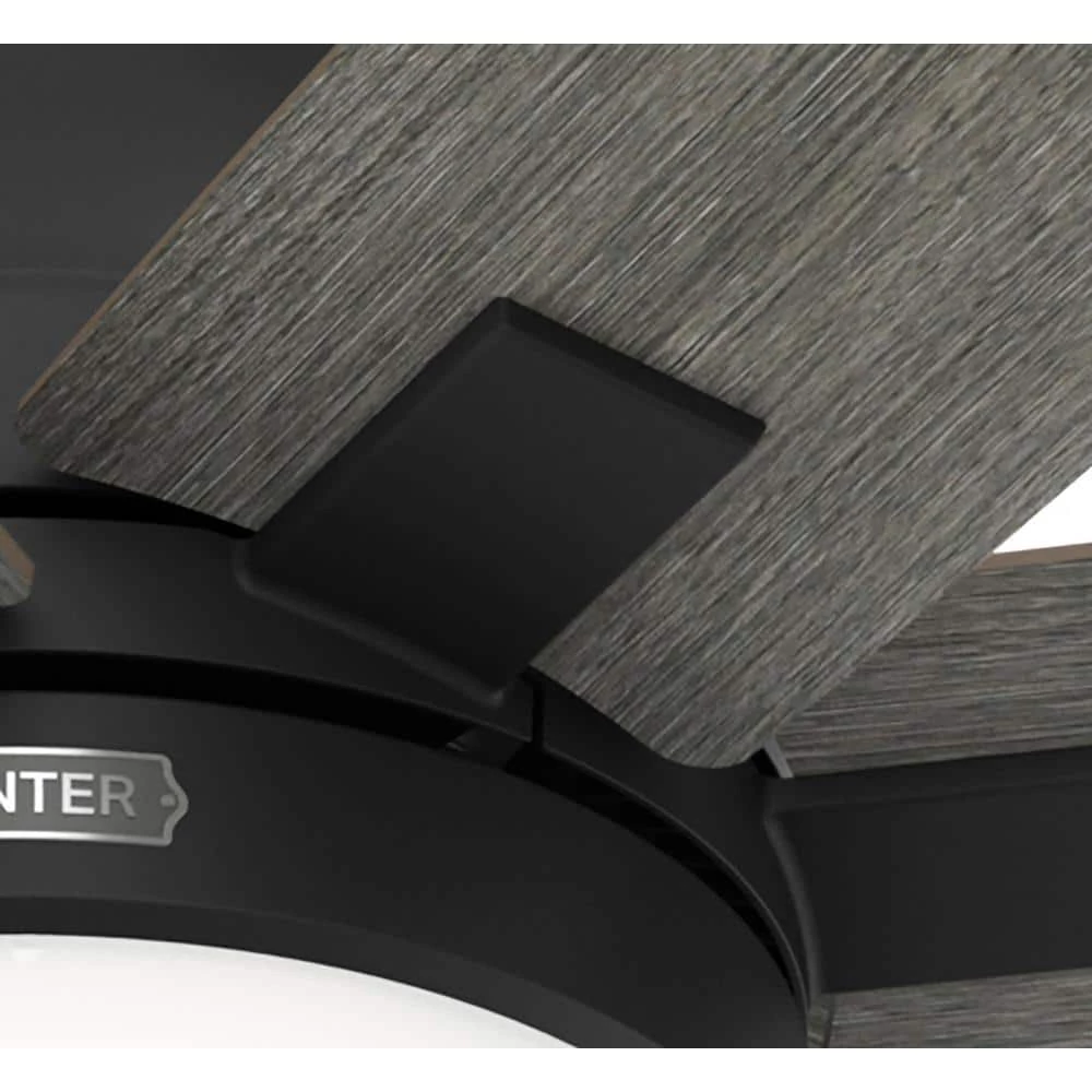 Wilder 60 in. Indoor Matte Black Ceiling Fan with Remote Control and Light Kit by Hunter 12 Wilder 60 in. Indoor Matte Black Ceiling Fan with Remote Control and Light Kit by Hunter - Image 10